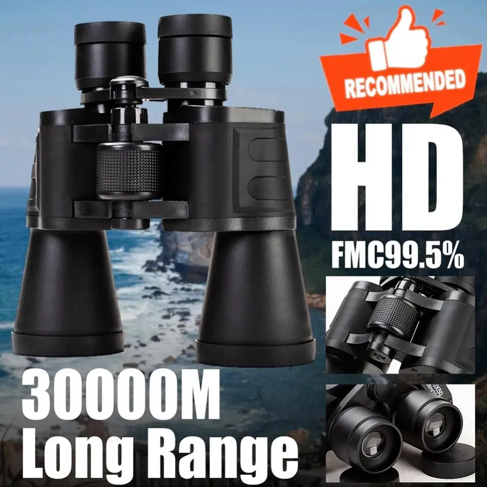 

20x50 Professional Binoculars Outdoor Hunting Powerful Telescope Spotting Scope Camping Equipment IPX6 Waterproof Telescope 2023