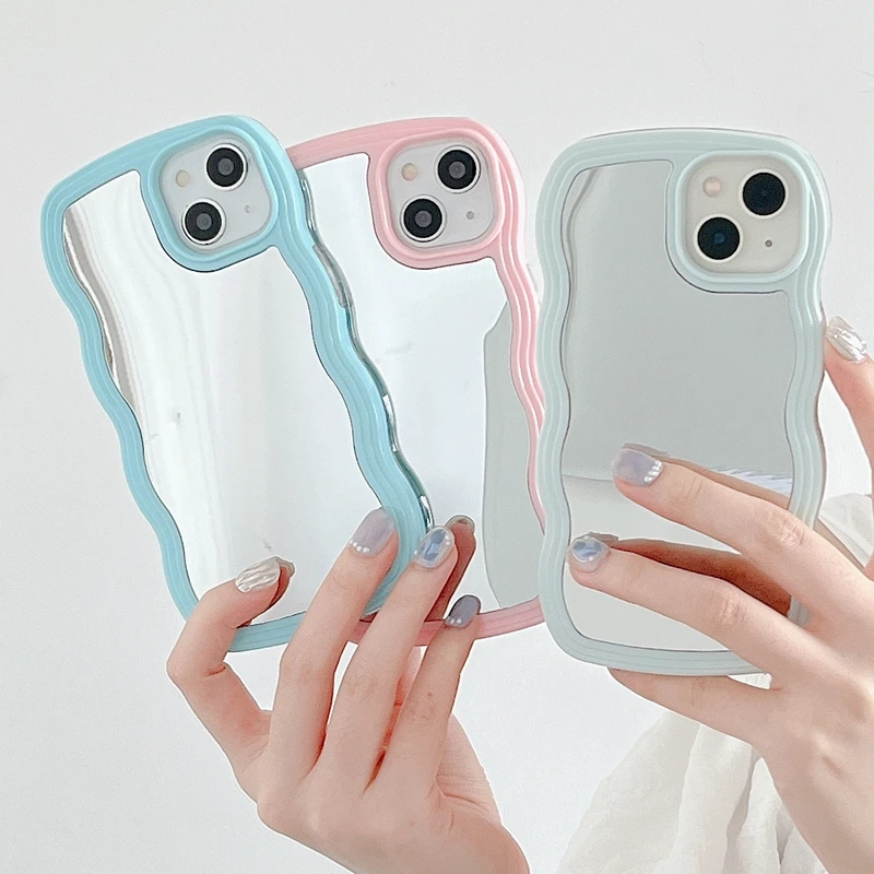 Soft Wavy Lines Mirror Phone Case For iphone 11 12 13 Pro Max XS Max X XR Candy Bumper Cases Cover
Soft Wavy Lines Mirror Phone Case For iphone 11 12 13 Pro Max XS Max X XR Candy Bumper Cases Cover
