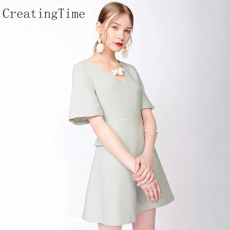 Creatingtime Patchwork Midi Dresses For Women 2023 V-Neck Short Sleeve Zipper Pockets Slim High Waist Summer New Clothes LH444
Creatingtime Patchwork Midi Dresses For Women 2023 V-Neck Short Sleeve Zipper Pockets Slim High Waist Summer New Clothes LH444