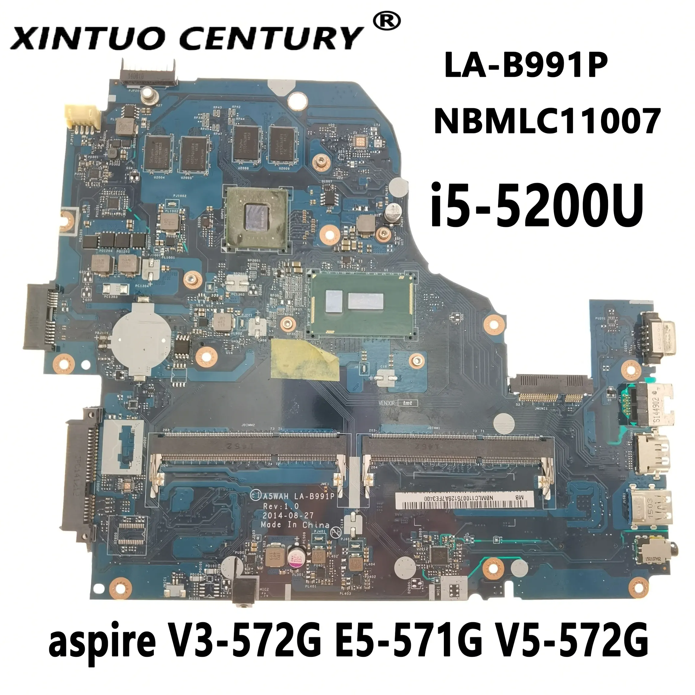 NBMLC11007 NB.MLC11.007 для Acer aspire V3-572g E5-571G материнская плата для ноутбука A5WAH с V5-572G GT840M 100% тест
NBMLC11007 NB.MLC11.007 для Acer aspire V3-572g E5-571G материнская плата для ноутбука A5WAH с V5-572G GT840M 100% тест