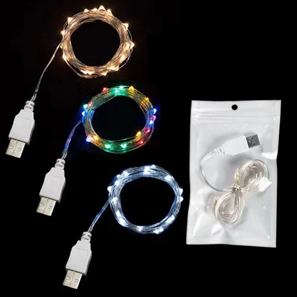 USB LED String Lights Copper Silver Wire Garland Light Waterproof Fairy Lights For Christmas Wedding Party Decoration
USB LED String Lights Copper Silver Wire Garland Light Waterproof Fairy Lights For Christmas Wedding Party Decoration