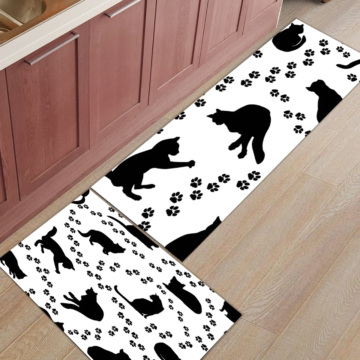 Силуэт кошачьих следов, напольный коврик, коврики для гостиной, коврик для ванной, коврик для входной двери, длинный ковер
Силуэт кошачьих следов, напольный коврик, коврики для гостиной, коврик для ванной, коврик для входной двери, длинный ковер