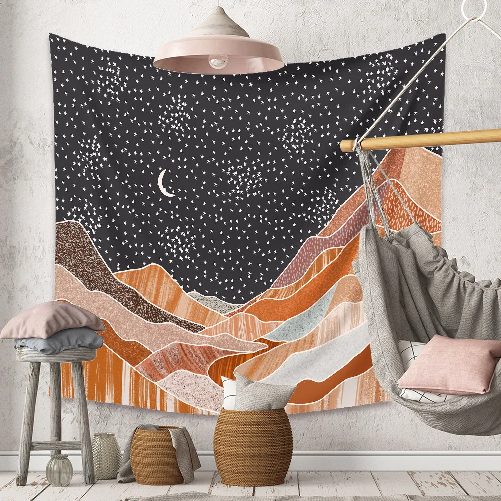 Stars Moon Retro Landscape Tapestry Art Tapestry Wall Hanging Living Room Bedroom Dorm Party Wall Decoration
Stars Moon Retro Landscape Tapestry Art Tapestry Wall Hanging Living Room Bedroom Dorm Party Wall Decoration