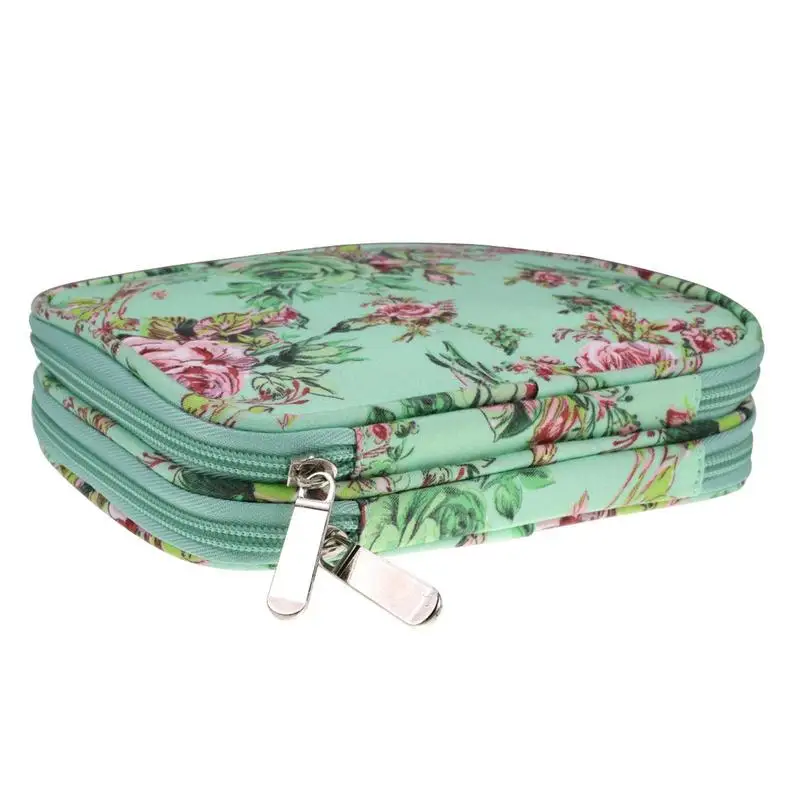 Knitting Needles Holder Floral Pattern Travel Knitting Crochet Organizer With Zipper Closure Built-in Mesh Pockets Organizer
Knitting Needles Holder Floral Pattern Travel Knitting Crochet Organizer With Zipper Closure Built-in Mesh Pockets Organizer
