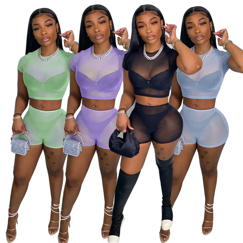2022 Casual Women Biker Two Piece See Through Sportsuit Matching Set Streetwear Summer Clothes For Women Outfit
2022 Casual Women Biker Two Piece See Through Sportsuit Matching Set Streetwear Summer Clothes For Women Outfit