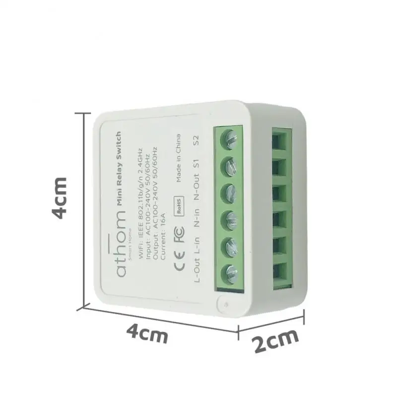 

Homekit Mini DIY WiFi Relay Module 3-Way 16A Smart Switch Home Automation