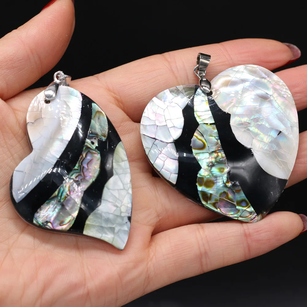 Abalone Black White Shell Natural Trend Peach Heart Pendant For Jewelry Making DIY Necklace Earring Accessories Charm Gift Party
Abalone Black White Shell Natural Trend Peach Heart Pendant For Jewelry Making DIY Necklace Earring Accessories Charm Gift Party