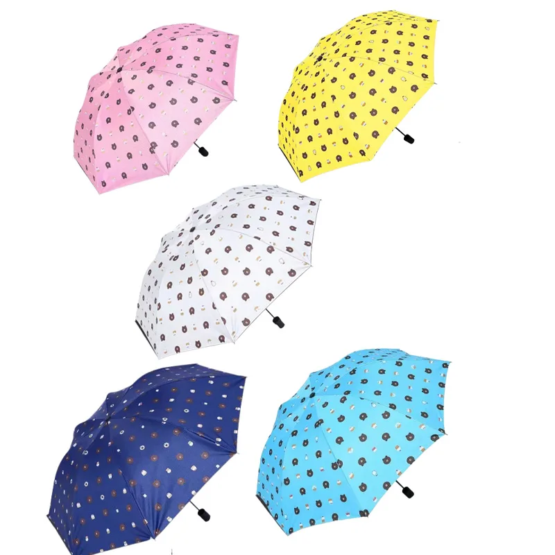 2022Top Kawaii Browns Fully Automatic Three-Fold Sun Protection Sunshade Umbrella Girly Heart Cute Cartoon Holiday Gift
2022Top Kawaii Browns Fully Automatic Three-Fold Sun Protection Sunshade Umbrella Girly Heart Cute Cartoon Holiday Gift
