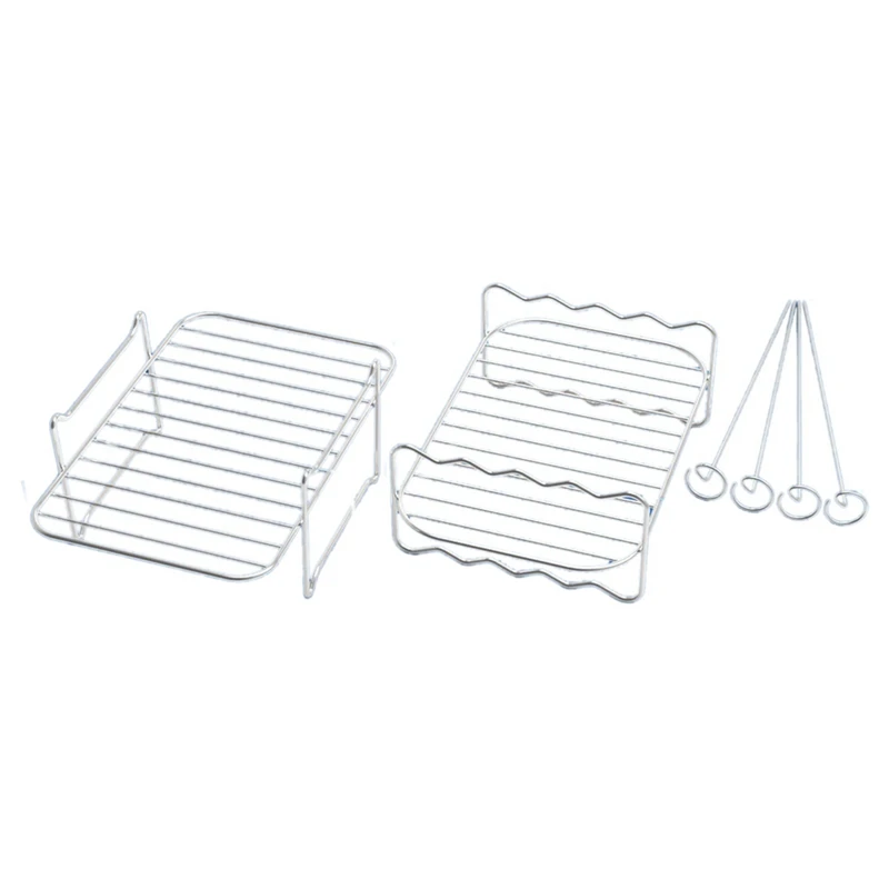 Air Fryer Rack for Dual Basket,Air Fryer Accessory Multi-Layer Rack,for Ninja Foodi DZ201 DZ40 Double Basket Air Fryer
Air Fryer Rack for Dual Basket,Air Fryer Accessory Multi-Layer Rack,for Ninja Foodi DZ201 DZ40 Double Basket Air Fryer