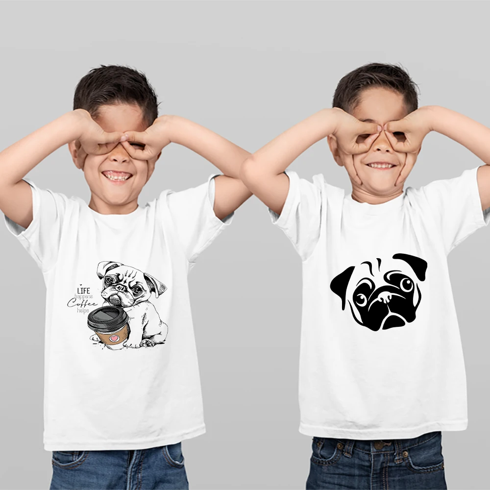 Cute Funny Pug Print Harajuku T Shirt Children 2 Pieces Cheap Fashion Summer Outdoor Casual Tops Boys Girls T-shirts Kids
Cute Funny Pug Print Harajuku T Shirt Children 2 Pieces Cheap Fashion Summer Outdoor Casual Tops Boys Girls T-shirts Kids