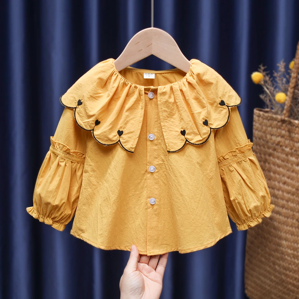 Shirt Ruffles Sweet Sleeve Blouse Top Toddler Tee Party Ruched Shirt Clothes Girls Cotton Buttons Fall Lantern Embroidery Heart
Shirt Ruffles Sweet Sleeve Blouse Top Toddler Tee Party Ruched Shirt Clothes Girls Cotton Buttons Fall Lantern Embroidery Heart