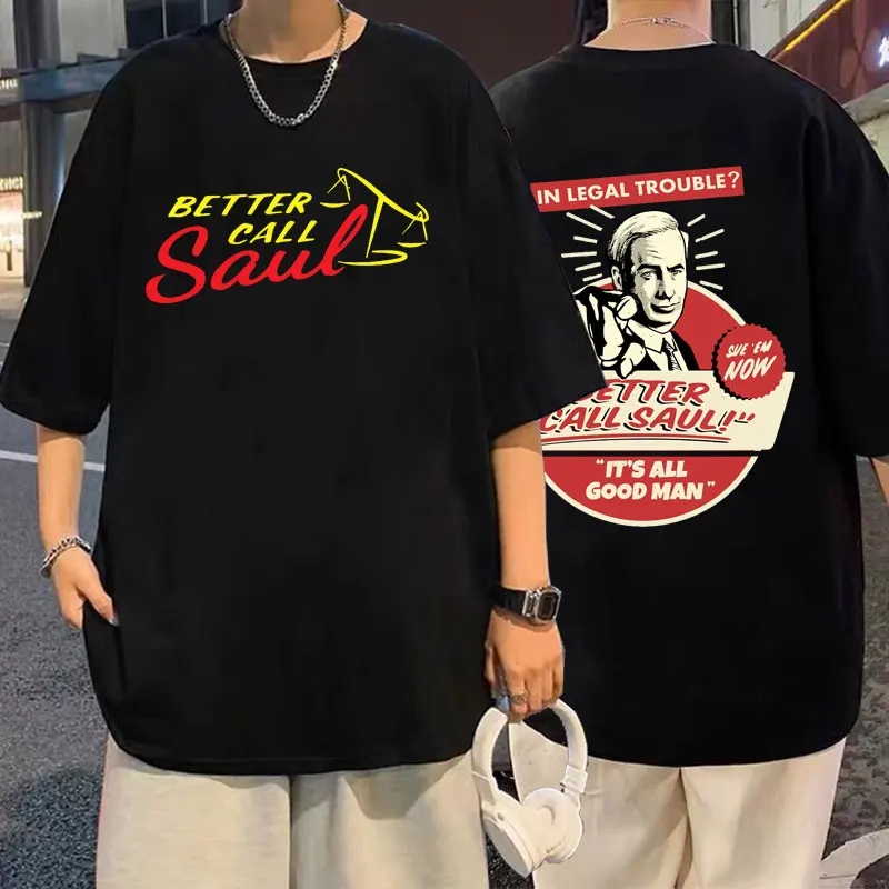 Better Call Saul It's All Good Graphic Tshirt Men's Breaking Bad T Shirt Men Women Fashion Short Sleeve Tees Vintage Streetwear
Better Call Saul It's All Good Graphic Tshirt Men's Breaking Bad T Shirt Men Women Fashion Short Sleeve Tees Vintage Streetwear