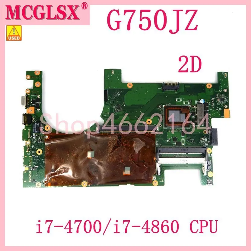 G750JZ 2D Connector i7-4700HQ/i7-4860HQ CPU Mainboard For ASUS G750JZ G750JYA G750JY G750JS G750JM Laptop Motherboard Used
G750JZ 2D Connector i7-4700HQ/i7-4860HQ CPU Mainboard For ASUS G750JZ G750JYA G750JY G750JS G750JM Laptop Motherboard Used