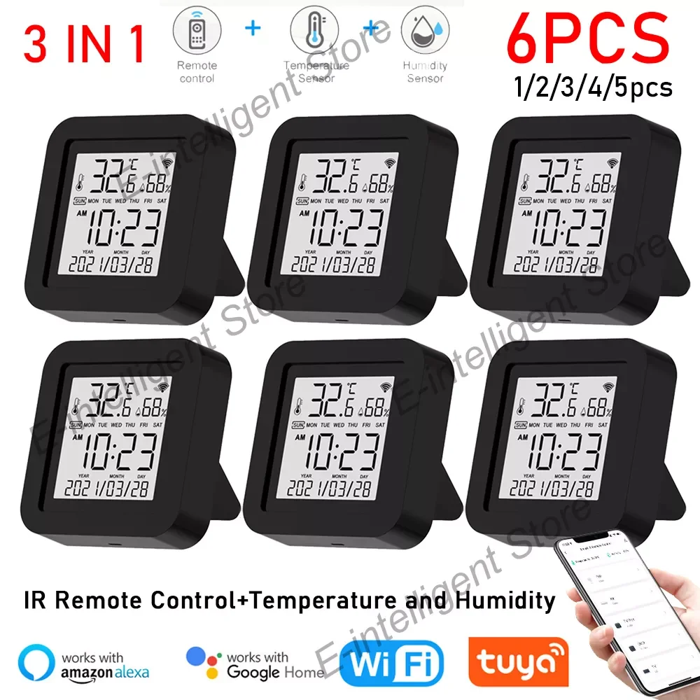6-1PCS WiFi IR Remote Control Temperature Humidity Sensor Detection IR-enabled Device Work with Alexa Home
6-1PCS WiFi IR Remote Control Temperature Humidity Sensor Detection IR-enabled Device Work with Alexa Home