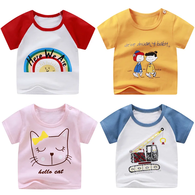 T-shirt Cotton Children's Short-sleeved Baby Cartoon Thin Short-sleeved Girls Summer New Children's T-shirt Children's Clothing
T-shirt Cotton Children's Short-sleeved Baby Cartoon Thin Short-sleeved Girls Summer New Children's T-shirt Children's Clothing