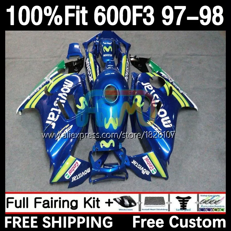 Injection Body +Tank For HONDA CBR600 White Blue F3 CBR 600F3 600 F3 FS 22No.143 CBR600FS CBR600F3 97 98 1997 1998 OEM Fairing
Injection Body +Tank For HONDA CBR600 White Blue F3 CBR 600F3 600 F3 FS 22No.143 CBR600FS CBR600F3 97 98 1997 1998 OEM Fairing