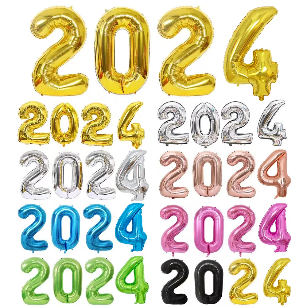 16/32/40inch 2024 Number ballloons Happy Birthday Graduation Anniversary Birthday home decor new year EID mubarak foil balloon
16/32/40inch 2024 Number ballloons Happy Birthday Graduation Anniversary Birthday home decor new year EID mubarak foil balloon