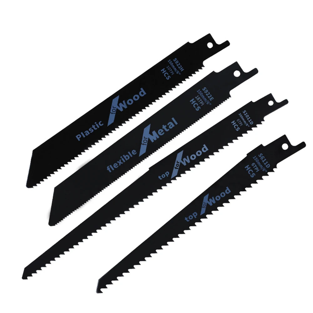 1/4pcs Reciprocating Saw Blades High Carbon Steel Wood Pruning Saw Blade For Plastic Pipe Metal Cutting S922H/S922E/S611D/S1011D
1/4pcs Reciprocating Saw Blades High Carbon Steel Wood Pruning Saw Blade For Plastic Pipe Metal Cutting S922H/S922E/S611D/S1011D