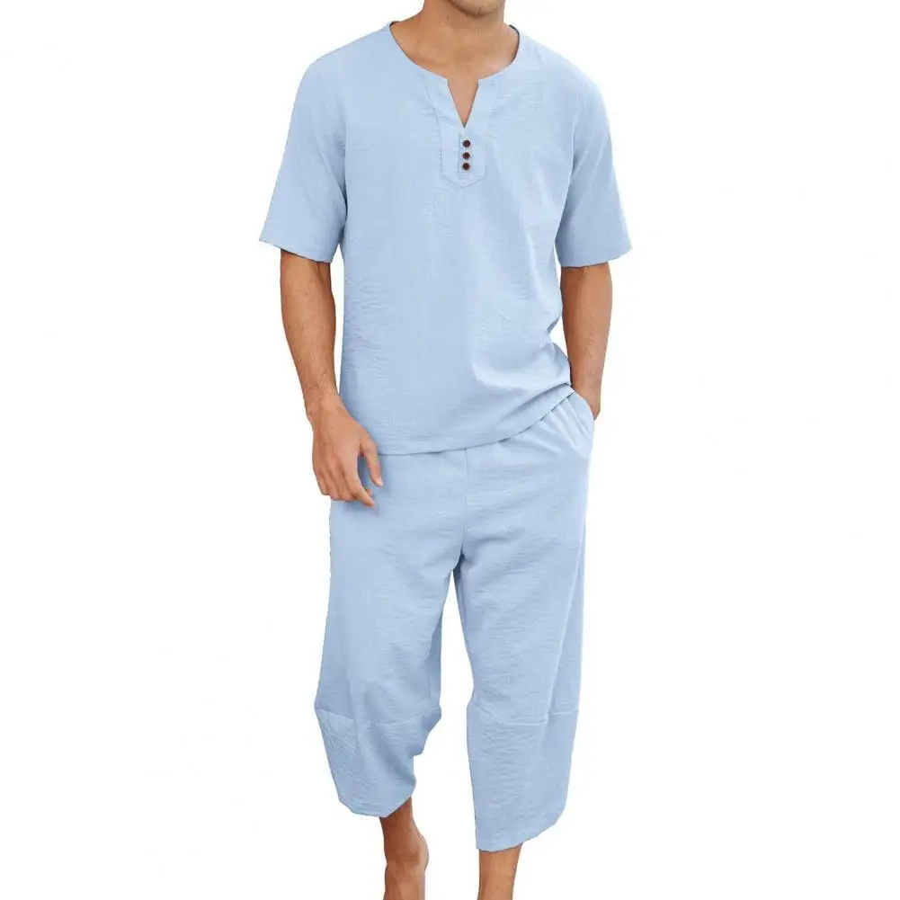 2 Pcs/Set Chic Men Tracksuit Loose Drawstring Summer Tracksuit Casual Summer T-shirt Set
2 Pcs/Set Chic Men Tracksuit Loose Drawstring Summer Tracksuit Casual Summer T-shirt Set