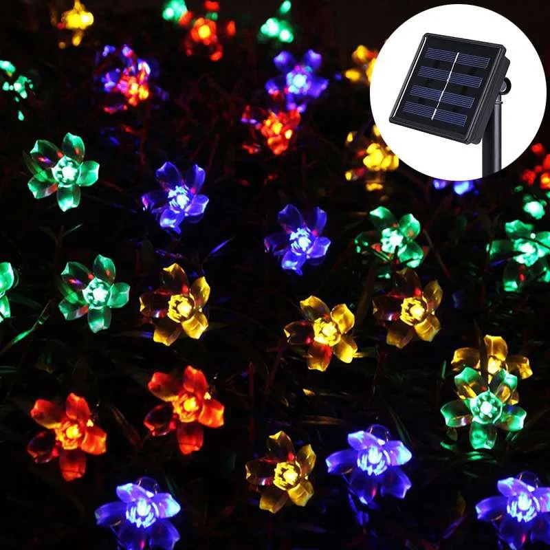 7M Solar Garden lights LED String light Outdoor Lighting Waterproof Flower Garland for the Street Lawn Patio Decoration Festoon
7M Solar Garden lights LED String light Outdoor Lighting Waterproof Flower Garland for the Street Lawn Patio Decoration Festoon