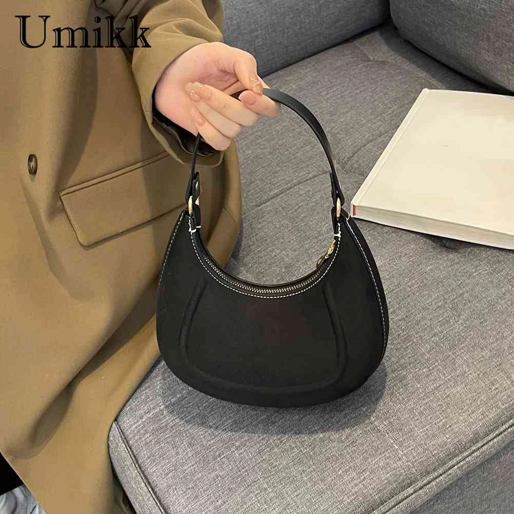 Women Underarm Bag Solid Color Crescent Shoulder Bag Large Capacity Fashion with Zipper for Vacation Travel Daily Casual
Women Underarm Bag Solid Color Crescent Shoulder Bag Large Capacity Fashion with Zipper for Vacation Travel Daily Casual