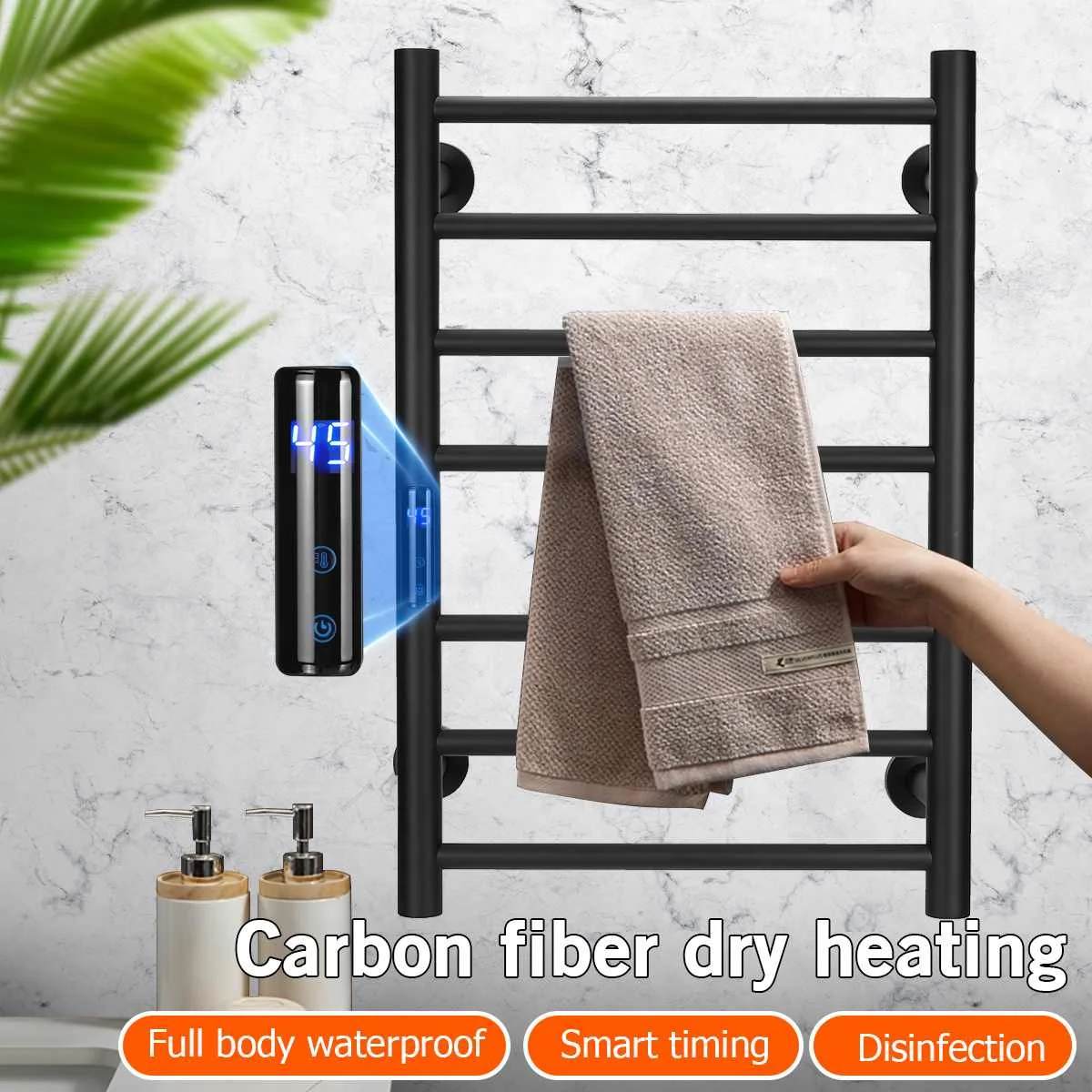 Electric Heated Towel Rack Towel Dryer Towel Rack Sterilizing Smart Towel Rack Bathroom Fitting Towel Warmer 304 Stainless Steel
Electric Heated Towel Rack Towel Dryer Towel Rack Sterilizing Smart Towel Rack Bathroom Fitting Towel Warmer 304 Stainless Steel