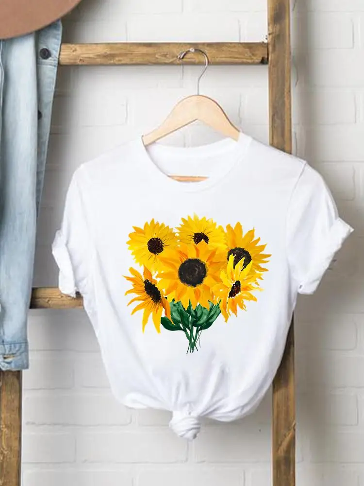 T-shirts Casual Sunflower 90s Cute Style Women Tee Clothing Summer Fashion Female Short Sleeve Regular Graphic T Shirt Clothes
T-shirts Casual Sunflower 90s Cute Style Women Tee Clothing Summer Fashion Female Short Sleeve Regular Graphic T Shirt Clothes
