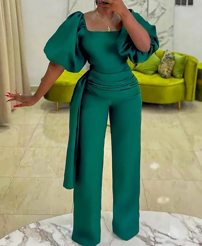 2023 Sexy Jumpsuits for Ladies Summer Strapless Puff Sleeves Short Sleeves European American Long Women Work African Jumpsuits
2023 Sexy Jumpsuits for Ladies Summer Strapless Puff Sleeves Short Sleeves European American Long Women Work African Jumpsuits