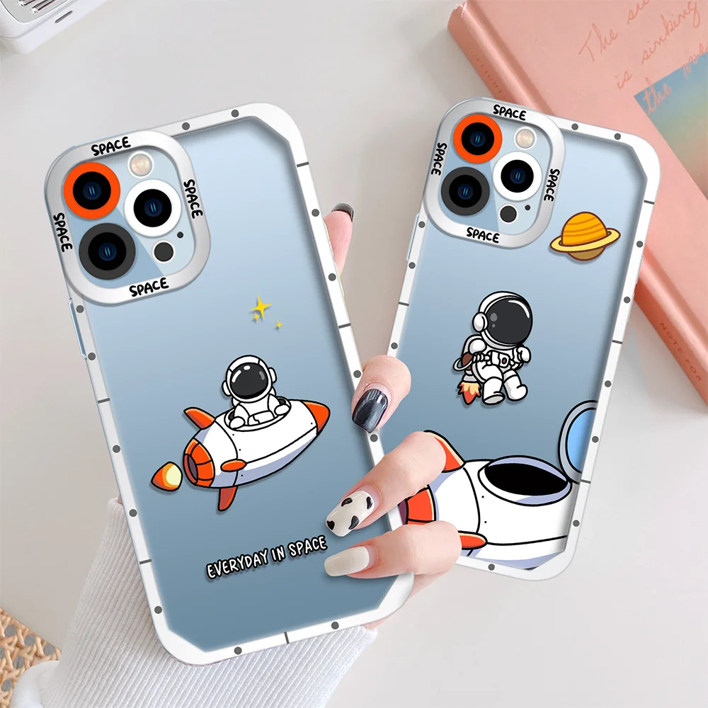 Astronaut Case for IPhone 11 12 13 Pro MAX Mini 7 8 Plus Camera Protection Cartoon Cover for IPhone SE2020 XR X XS Clear Fundas
Astronaut Case for IPhone 11 12 13 Pro MAX Mini 7 8 Plus Camera Protection Cartoon Cover for IPhone SE2020 XR X XS Clear Fundas