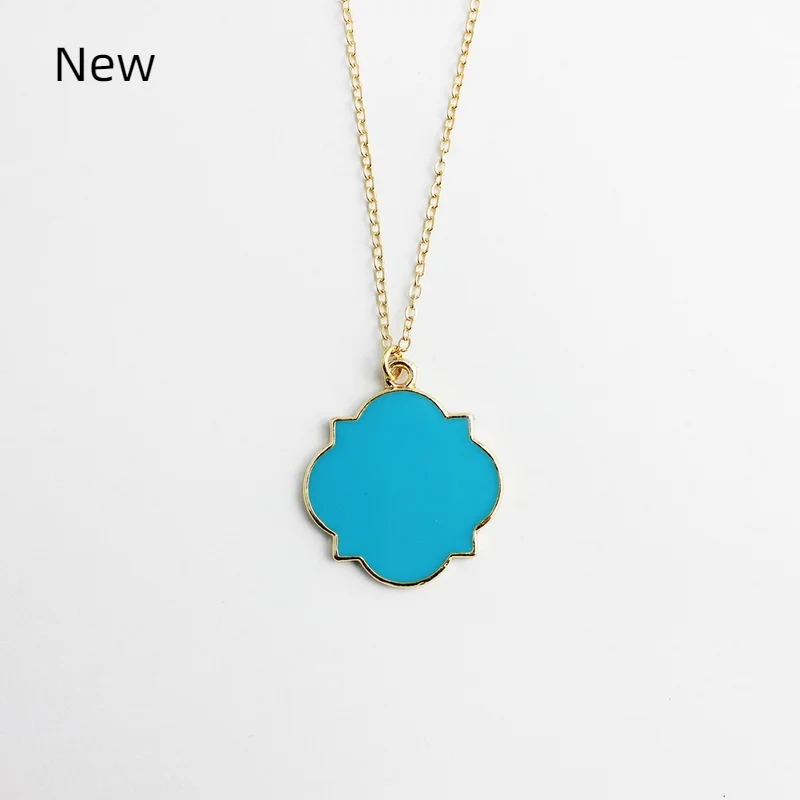 Monogram Long Chain Pendant Necklace for Women Enamel Quatrefoil Magnolia Blanks Flat Pendant for Monogrammed
Monogram Long Chain Pendant Necklace for Women Enamel Quatrefoil Magnolia Blanks Flat Pendant for Monogrammed