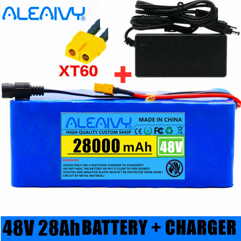 48v 28Ah Lithium Ion Battery 28000mAh 1000w Lithium Ion Battery Pack for 54.6v E-bike Electric Bicycle Scooter with BMS +Charger
48v 28Ah Lithium Ion Battery 28000mAh 1000w Lithium Ion Battery Pack for 54.6v E-bike Electric Bicycle Scooter with BMS +Charger