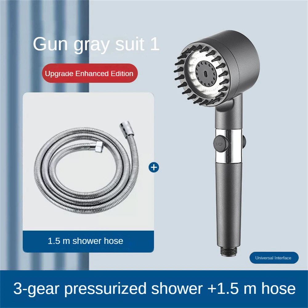 Waterproof And Moisture-proof Bathroom Shower Filter Shower Head Sturdy And Durable Gun Grey Bathing Shower Head Suit
Waterproof And Moisture-proof Bathroom Shower Filter Shower Head Sturdy And Durable Gun Grey Bathing Shower Head Suit