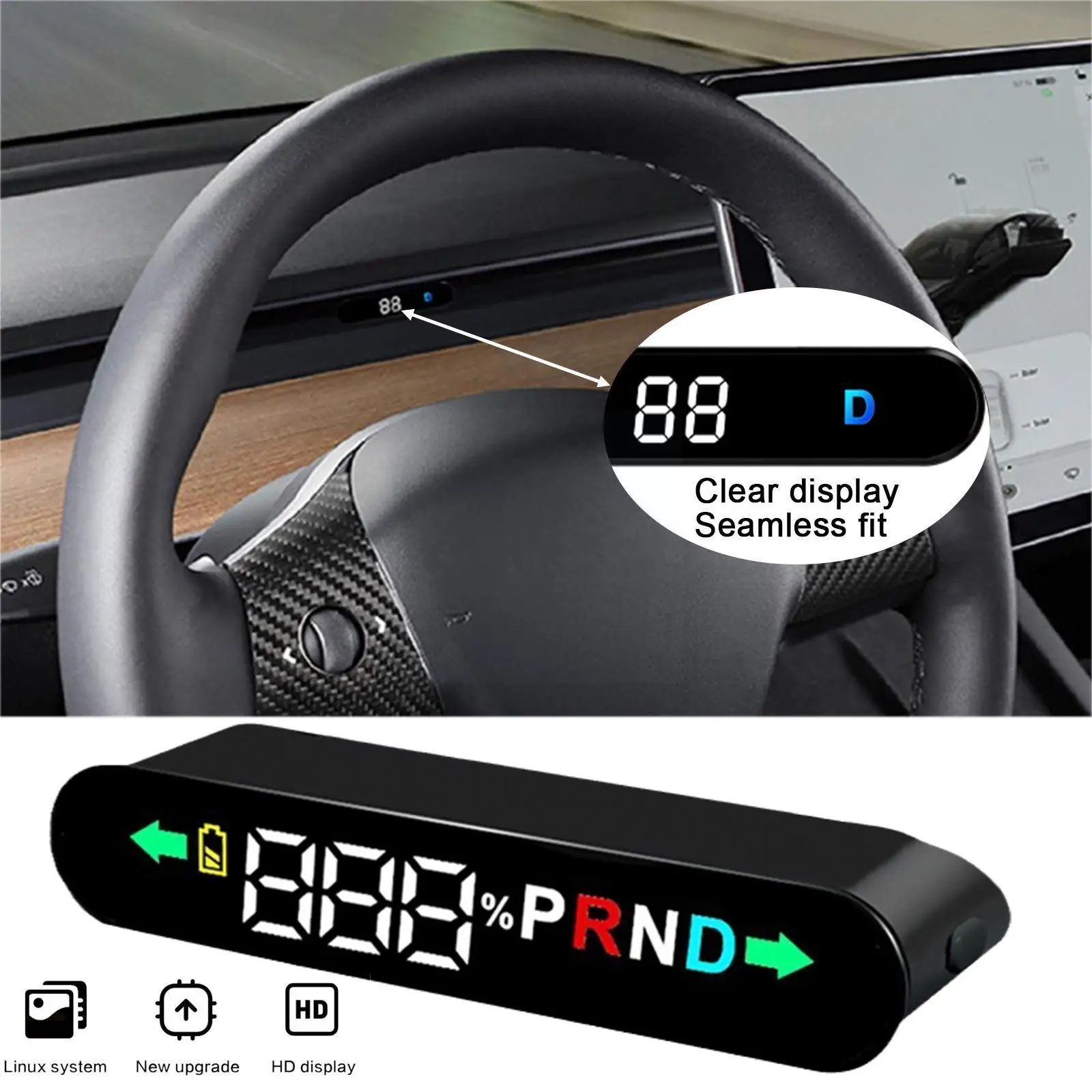 Hidden HUD Head-up Display for Tesla Model 3 Y 2018-2022 Speed Indication Electronics Digital Car GPS LED Safe Driving Y3S5
Hidden HUD Head-up Display for Tesla Model 3 Y 2018-2022 Speed Indication Electronics Digital Car GPS LED Safe Driving Y3S5