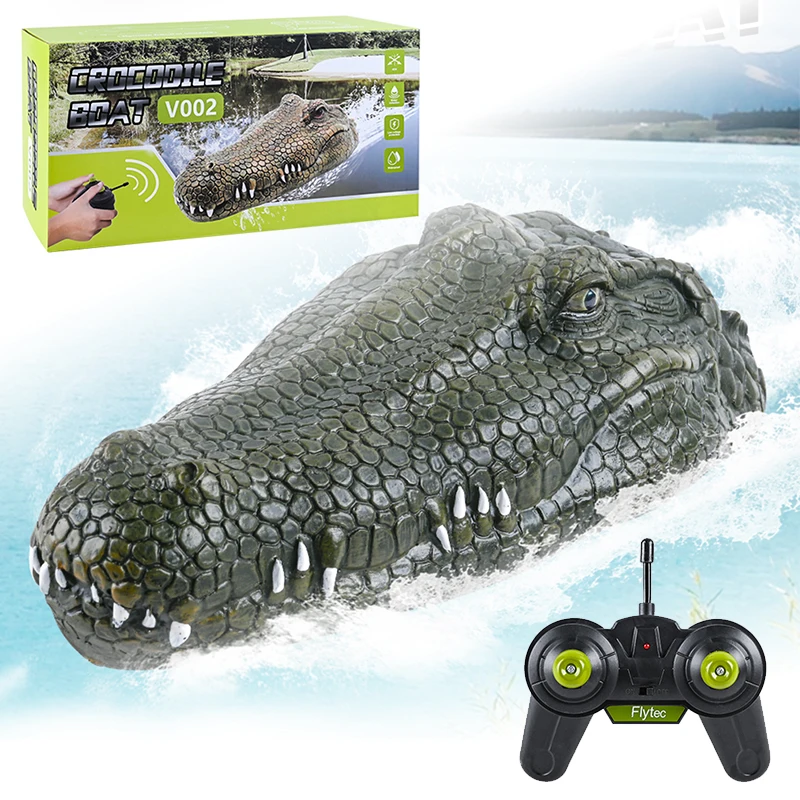 Remote Control Boat Flytec V002 Waterproof 2.4GHz Alligator Head Electric RC Boat Funny Toy Simulation Remote Control WaterSport
Remote Control Boat Flytec V002 Waterproof 2.4GHz Alligator Head Electric RC Boat Funny Toy Simulation Remote Control WaterSport