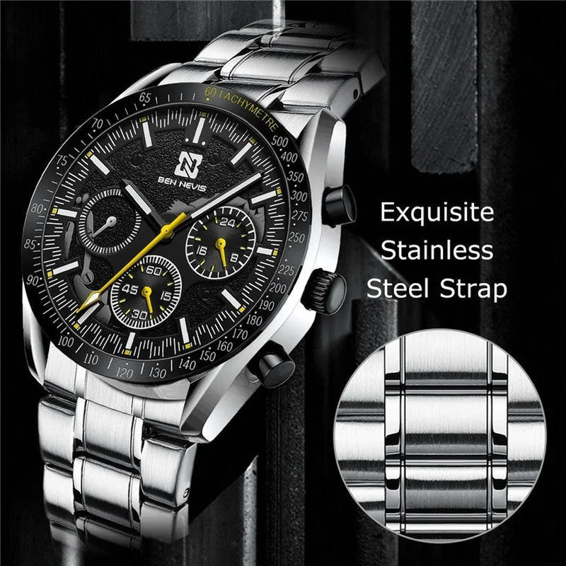 Fashion Trend New 2022 Mens Watches Luxury Chronograph Steel Band Waterproof Quartz Watch Men Date Sports Clock Wristwatch
Fashion Trend New 2022 Mens Watches Luxury Chronograph Steel Band Waterproof Quartz Watch Men Date Sports Clock Wristwatch