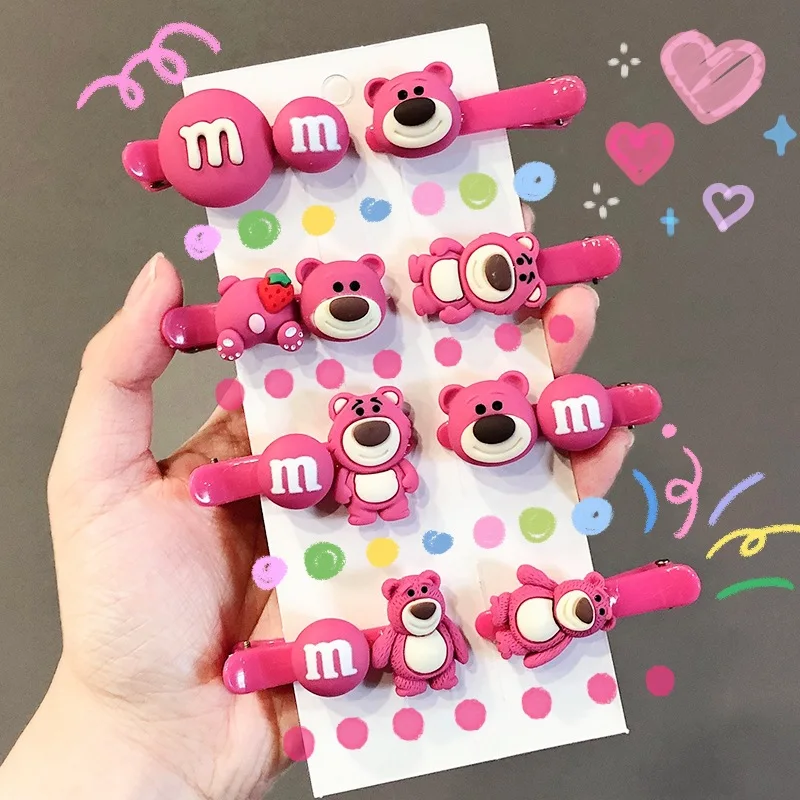 South Korea cute strawberry bear hair clip Instagram girl heart BB clip cartoon bear broken hair fringe clip clip hairpin girl 
South Korea cute strawberry bear hair clip Instagram girl heart BB clip cartoon bear broken hair fringe clip clip hairpin girl