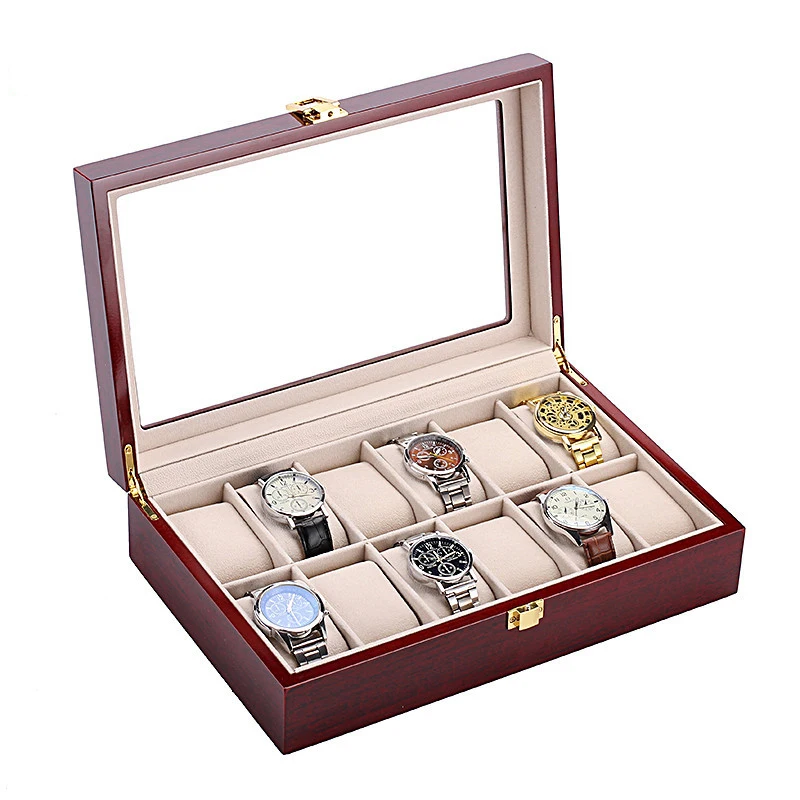 10/12 Grids Wooden Clock Watch Box Jewelry Box Display Watch Case Holder Organizer for Watches Men Women Valentine's Best Gifts
10/12 Grids Wooden Clock Watch Box Jewelry Box Display Watch Case Holder Organizer for Watches Men Women Valentine's Best Gifts