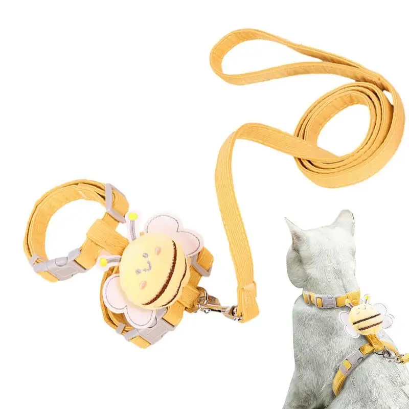 Cat Dog Harness With Lead Leash Adjustable Vest Polyester Bite Resistant Small Cat Travel 120CM Escape Proof Harness For Kitten
Cat Dog Harness With Lead Leash Adjustable Vest Polyester Bite Resistant Small Cat Travel 120CM Escape Proof Harness For Kitten