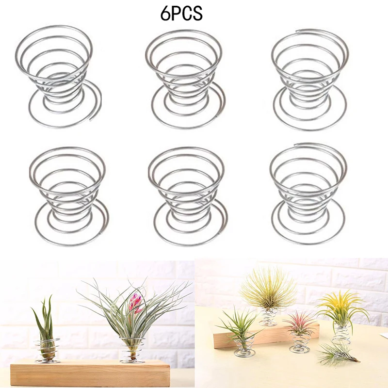 6 Pcs Stainless Steel Air Plant Stand Container Tillandsia Holder Tabletop Plant Display Rack Vase
6 Pcs Stainless Steel Air Plant Stand Container Tillandsia Holder Tabletop Plant Display Rack Vase