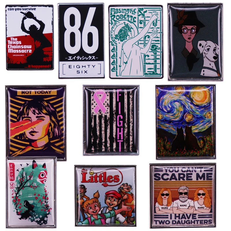 C3529 Classic Famous Poster Art Enamel Pins Brooches for Clothing Lapel Pins for Backpacks Badges Jewelry Accessories Gifts 
C3529 Classic Famous Poster Art Enamel Pins Brooches for Clothing Lapel Pins for Backpacks Badges Jewelry Accessories Gifts