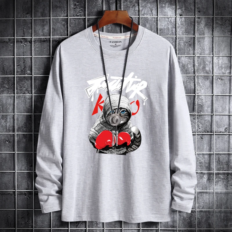 Long-Sleeve T-Shirts Men Print Cotton Tees Round-Neck Loose Soft TShirts Plus Size 4XL 5XL 6XL
Long-Sleeve T-Shirts Men Print Cotton Tees Round-Neck Loose Soft TShirts Plus Size 4XL 5XL 6XL