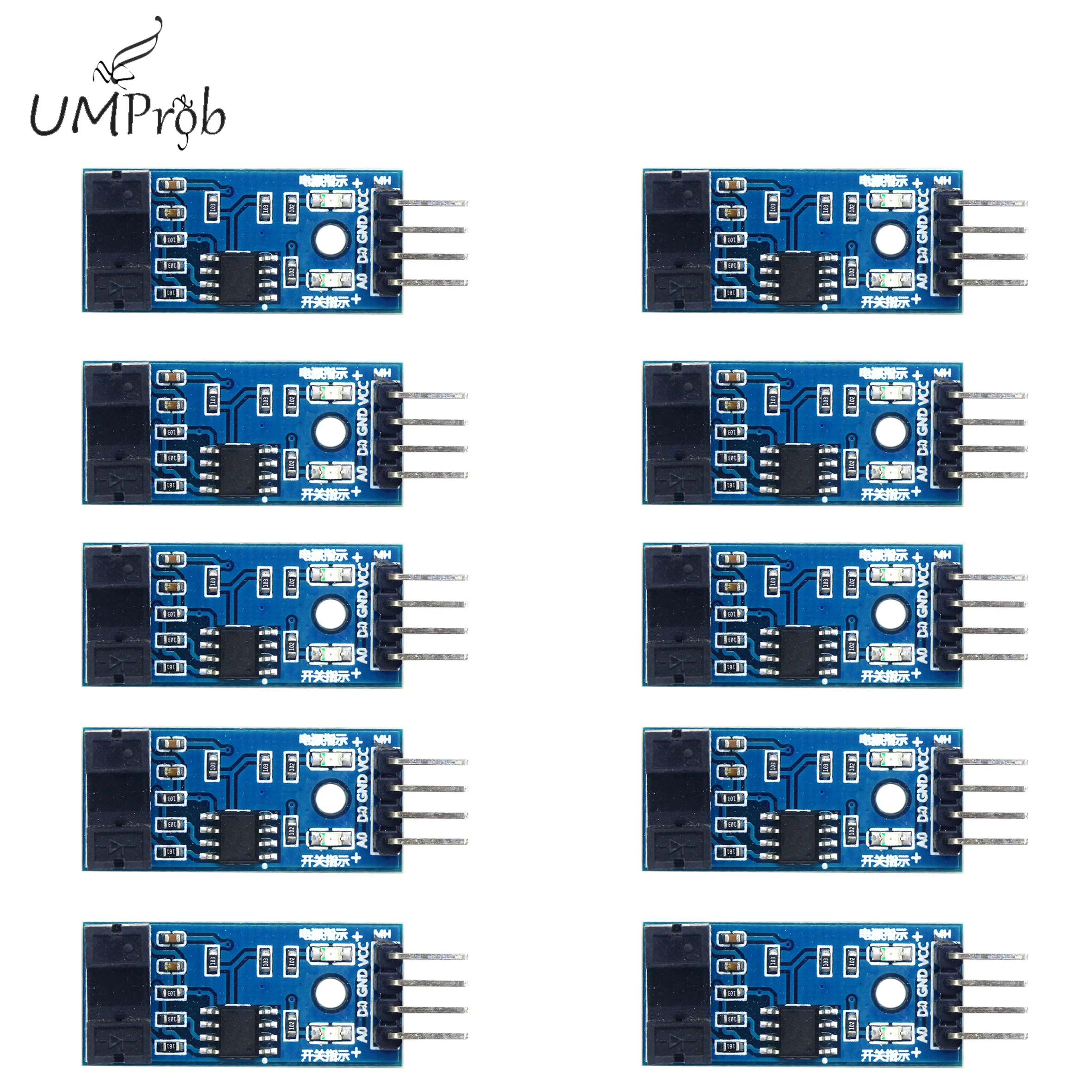 10pcs/lot LM393 15mA 3.3-5.5V 4 PIN Infrared Speed Sensor Module for arduino Diy Kit
10pcs/lot LM393 15mA 3.3-5.5V 4 PIN Infrared Speed Sensor Module for arduino Diy Kit