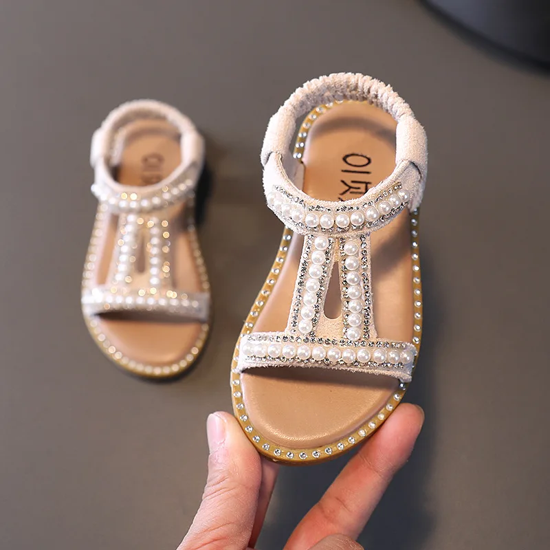 Girls Sandals Kids Summer Roman Shoes 2022 Elegant Pearl Rhinestone Party Princess Shoe Flats Non-slip Casual Girl Beach Sandal
Girls Sandals Kids Summer Roman Shoes 2022 Elegant Pearl Rhinestone Party Princess Shoe Flats Non-slip Casual Girl Beach Sandal