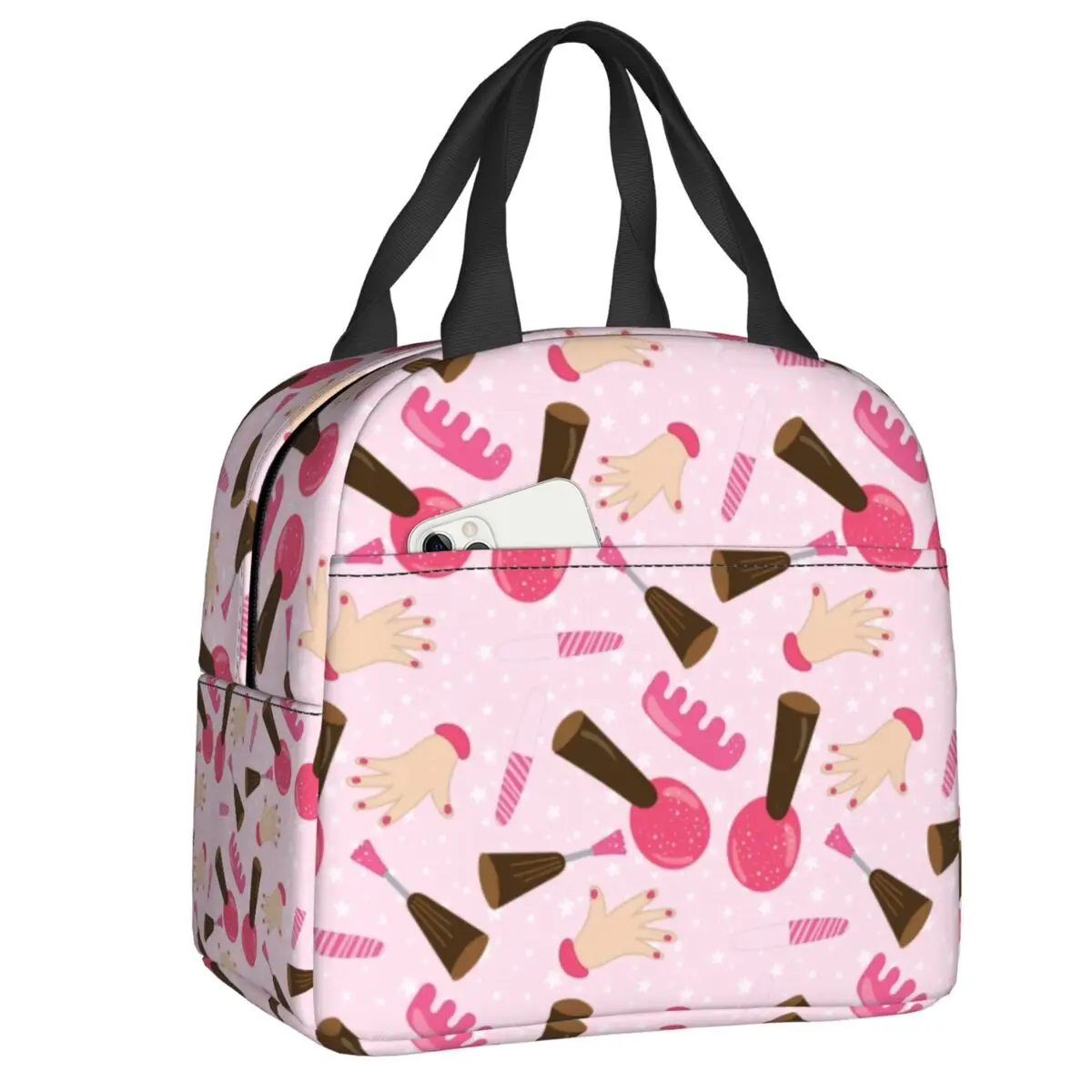 Cute Pink Nail Polish Pattern Lunch Box Women Leakproof Manicurist Manicure Cooler Thermal Food Insulated Lunch Bag Office Work
Cute Pink Nail Polish Pattern Lunch Box Women Leakproof Manicurist Manicure Cooler Thermal Food Insulated Lunch Bag Office Work