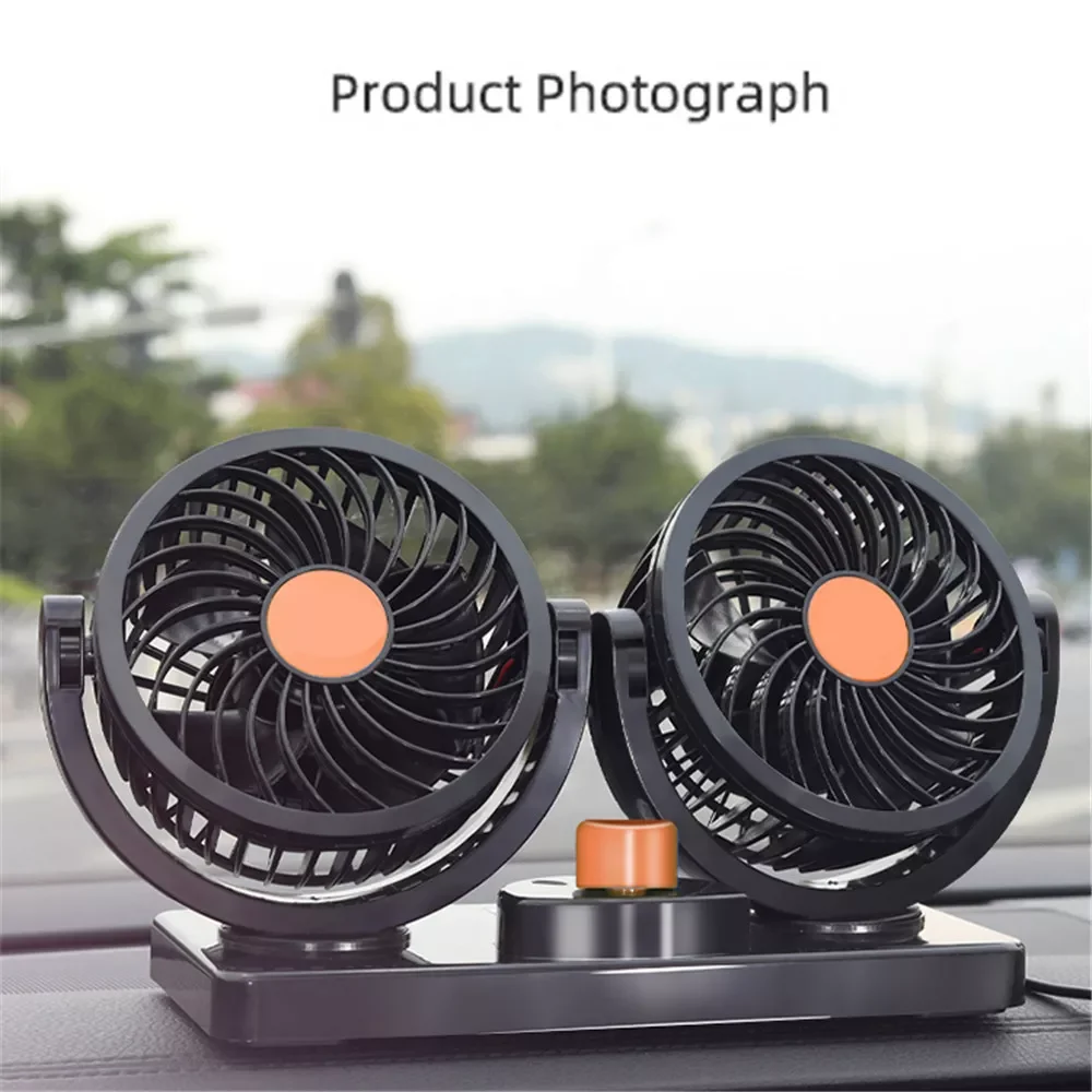 12V/24V Car Dual Fan Car Interior Accessories 360 Degrees-round Car Cooling Accessories Swing Fan Ventilation Board Summer
12V/24V Car Dual Fan Car Interior Accessories 360 Degrees-round Car Cooling Accessories Swing Fan Ventilation Board Summer