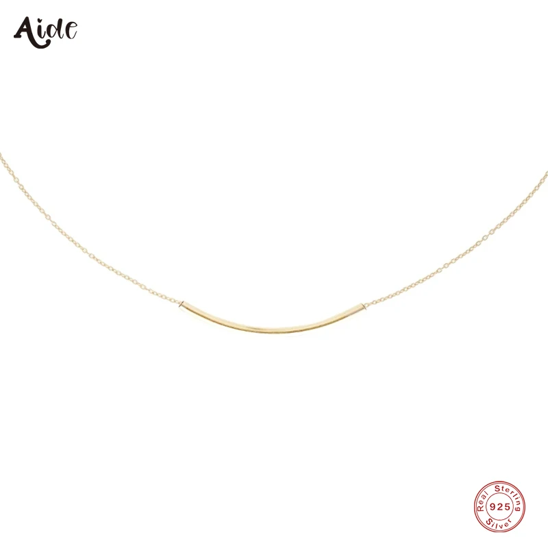Aide 925 Sterling Silver Five Beads Pendant Necklaces For Women Gift Minimalist Simple Arc Tube Charm Stackable Choker Necklace
Aide 925 Sterling Silver Five Beads Pendant Necklaces For Women Gift Minimalist Simple Arc Tube Charm Stackable Choker Necklace