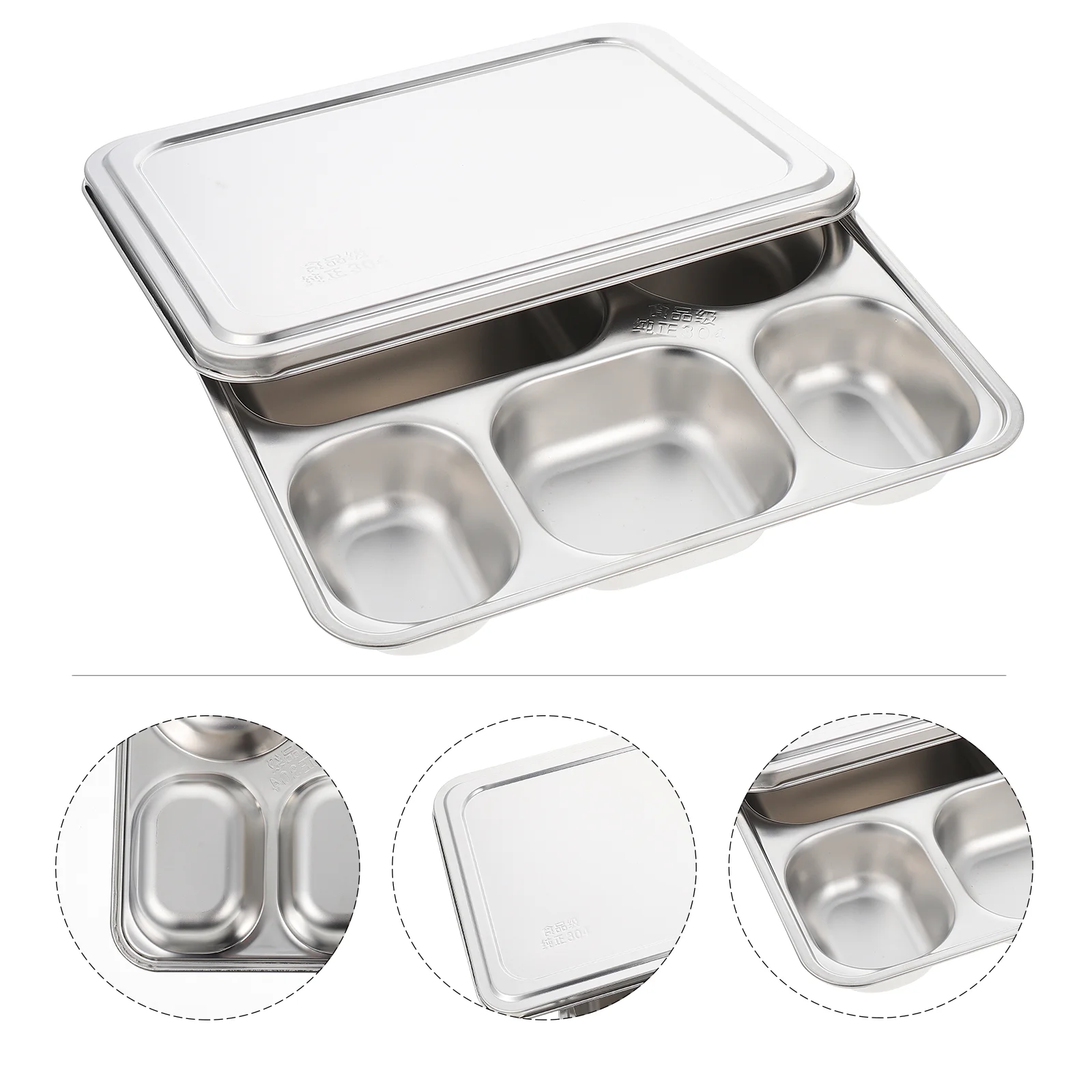 1 Set Divided Plate Useful Practical Kitchen Supply Compartment Plate Lunch Compartment Tray
1 Set Divided Plate Useful Practical Kitchen Supply Compartment Plate Lunch Compartment Tray