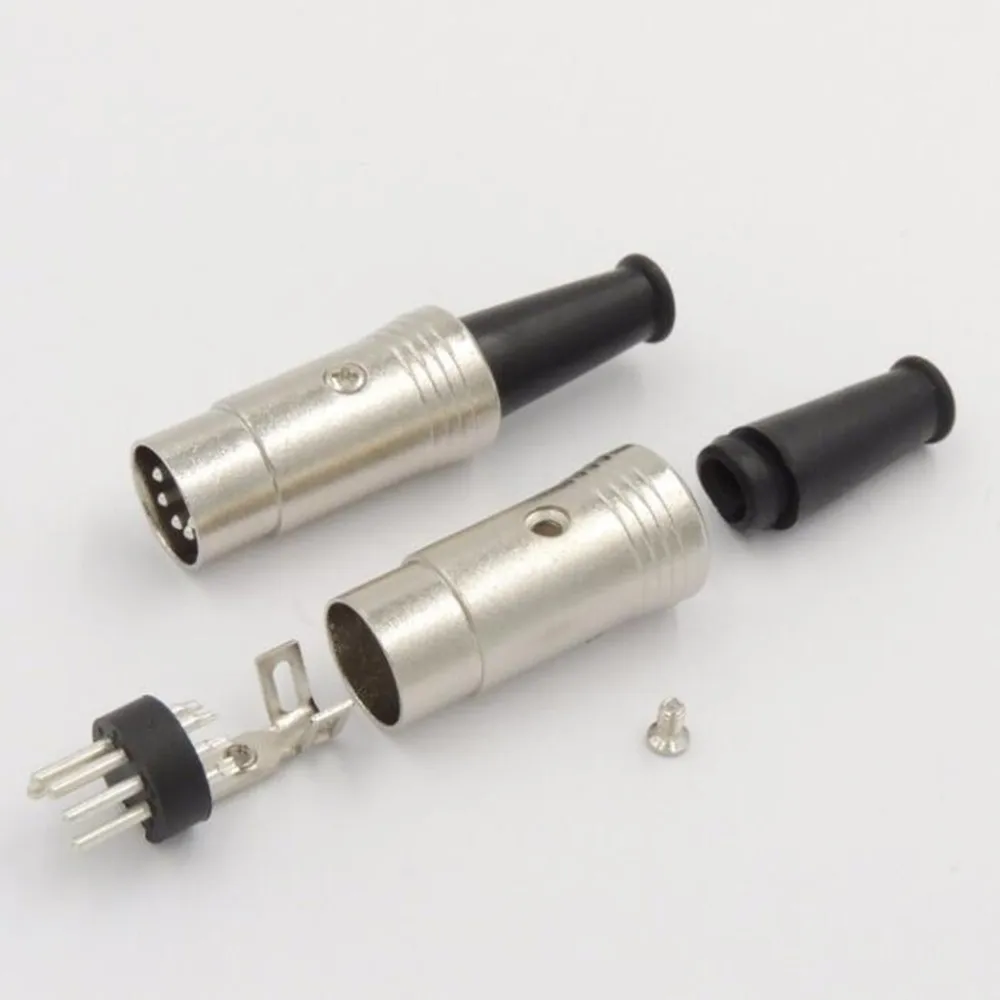 5pcs 5-pin Audio Plug 5PIN DIN Connector Midi Cable Lead Audio Plug Male Inline Digital Cables Connector
5pcs 5-pin Audio Plug 5PIN DIN Connector Midi Cable Lead Audio Plug Male Inline Digital Cables Connector