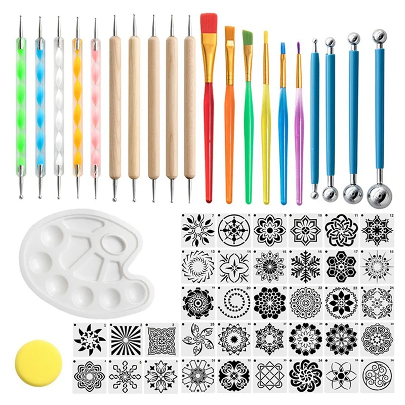 Mandala Dotting Tools Art Supplies Rock Dot Stencils For Painting Tool Set Craft Kits For Nail Mandala Arts Drawing
Mandala Dotting Tools Art Supplies Rock Dot Stencils For Painting Tool Set Craft Kits For Nail Mandala Arts Drawing