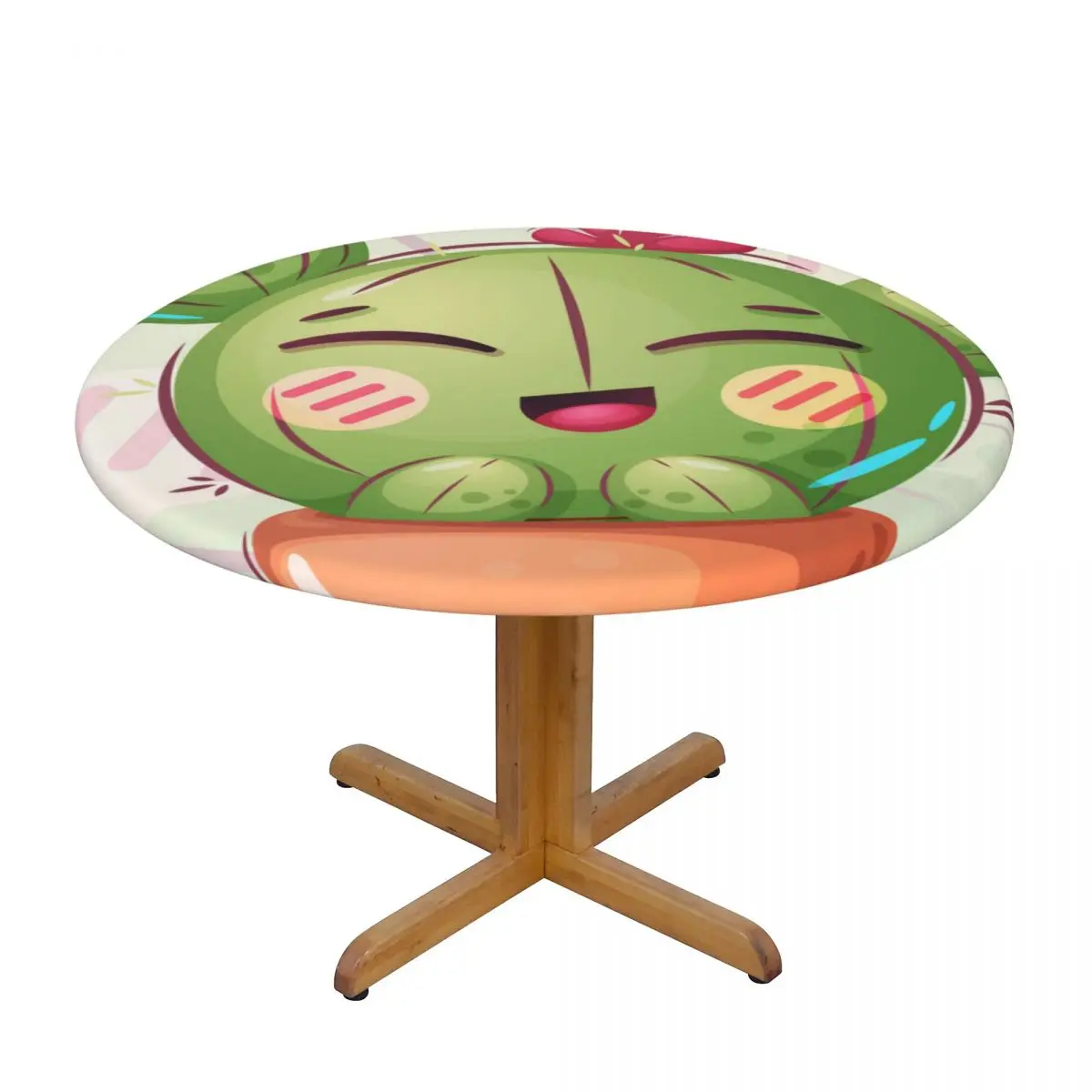 Cute Cactus Waterproof Polyester Round Tablecloth Catering Fitted Table Cover with Elastic Edged
Cute Cactus Waterproof Polyester Round Tablecloth Catering Fitted Table Cover with Elastic Edged